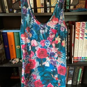 Alice in Wonderland floral dress